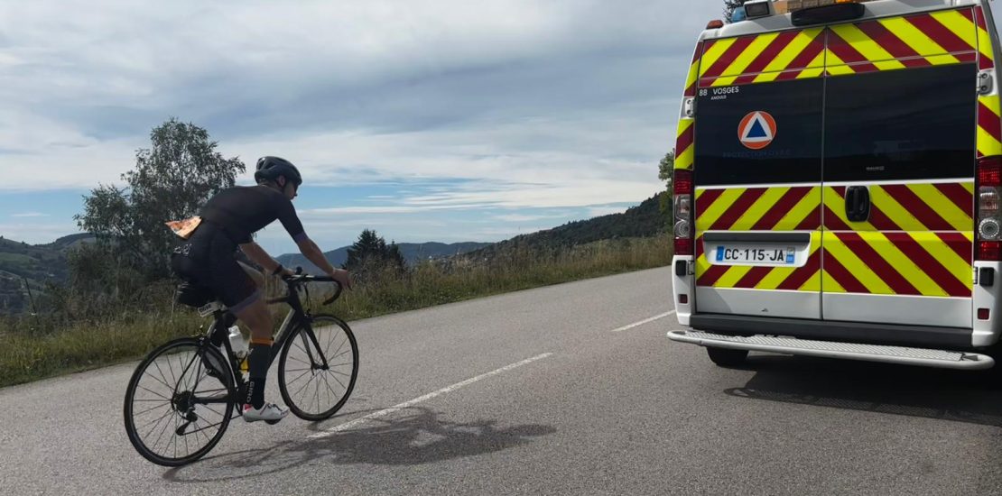 Les bénévoles de la Protection Civile des Vosges mobilisés lors du triathlon de Gérardmer